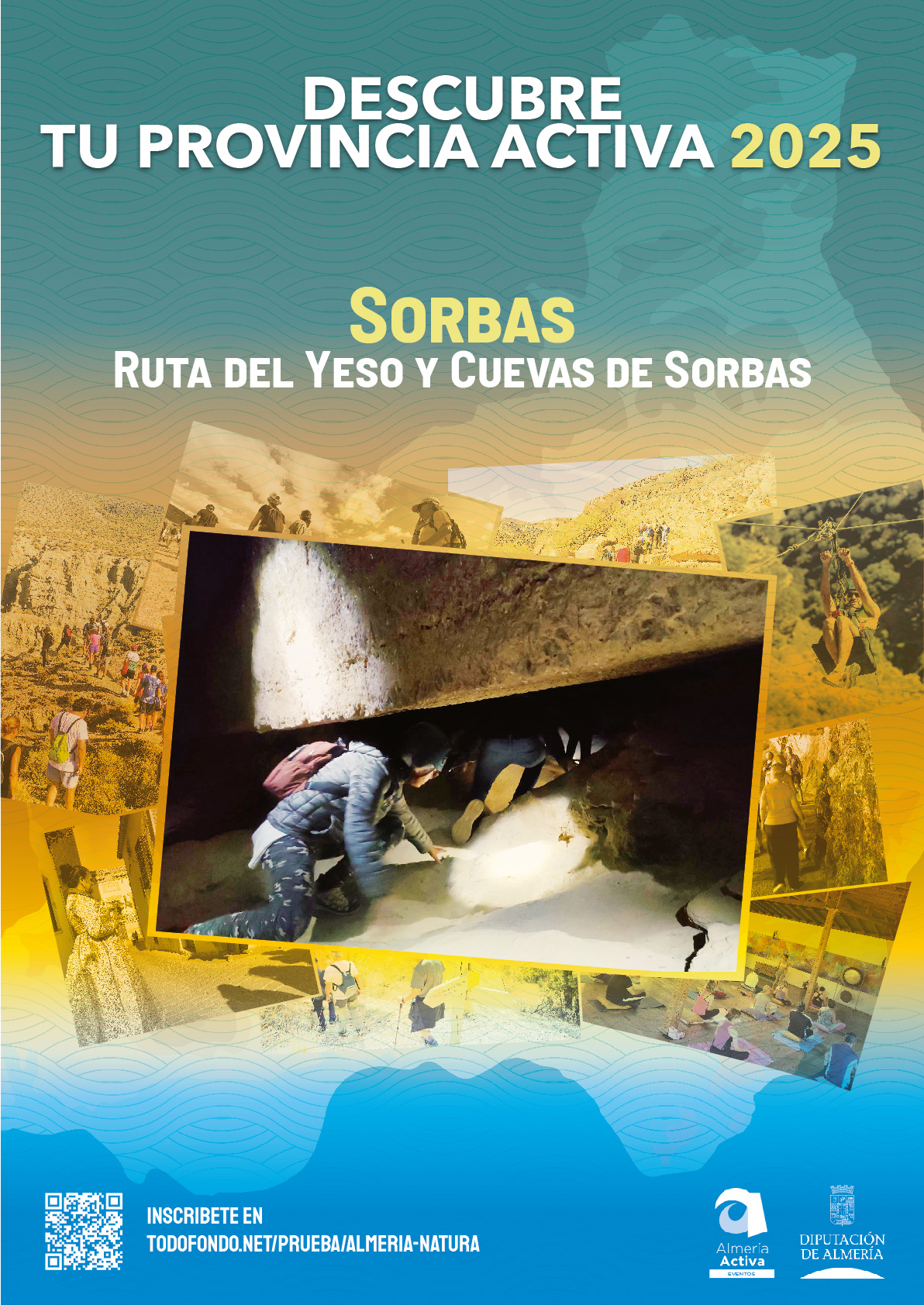 Rutas y Senderos. Descubre tu Provincia Activa. Ruta del Yeso y Cuevas de Sorbas  10-5-25